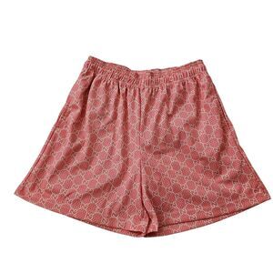 Bravest Studios Shorts Mens Large Pink Mesh GG Print Monogram Outdoor Sports